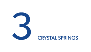 3001 Crystal Springs Logo Reverse
